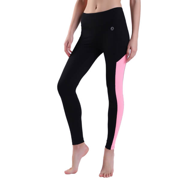 Pantaloni da yoga a compressione femminile leggings a vita alta 