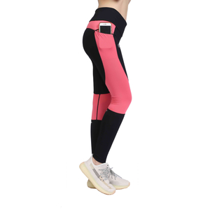 Pantaloni da palestra per palestra con cerniera a pannelli da donna